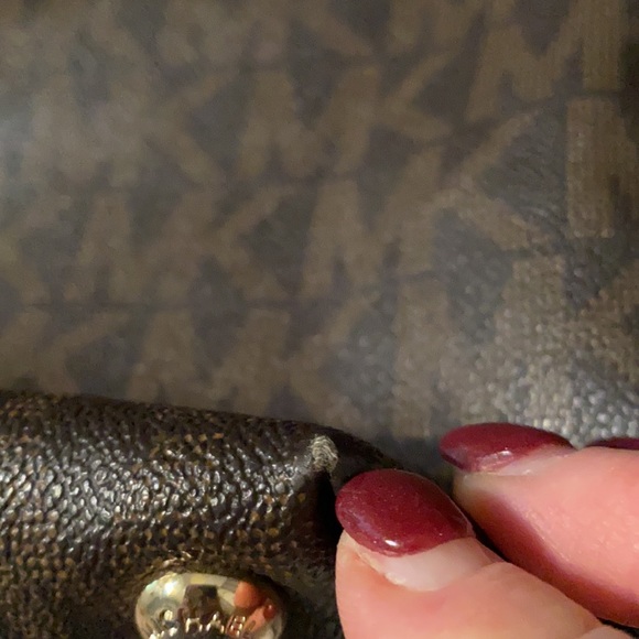 Michael Kors Signature Brown MK Tote - Picture 7 of 9